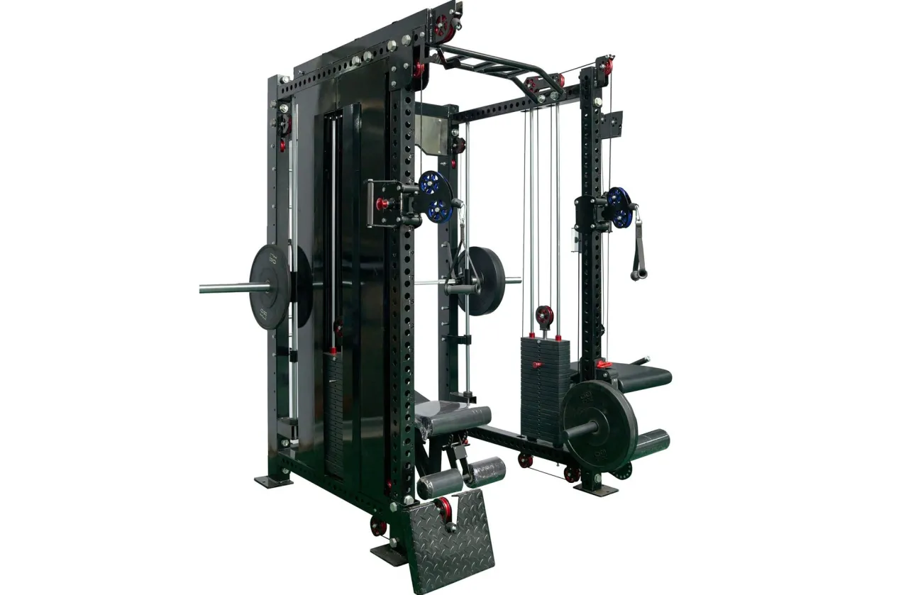 Warrior 3.5 Cable Crossover Pulley Power Rack Gym System w/ Lat Pulldown (Optional Counterbalance Smith) (🧨JULY 4th SALE)