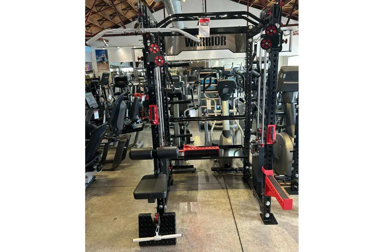 Warrior 3.5 Cable Crossover Pulley Power Rack Gym System w/ Lat Pulldown (Optional Counterbalance Smith) (🧨JULY 4th SALE)