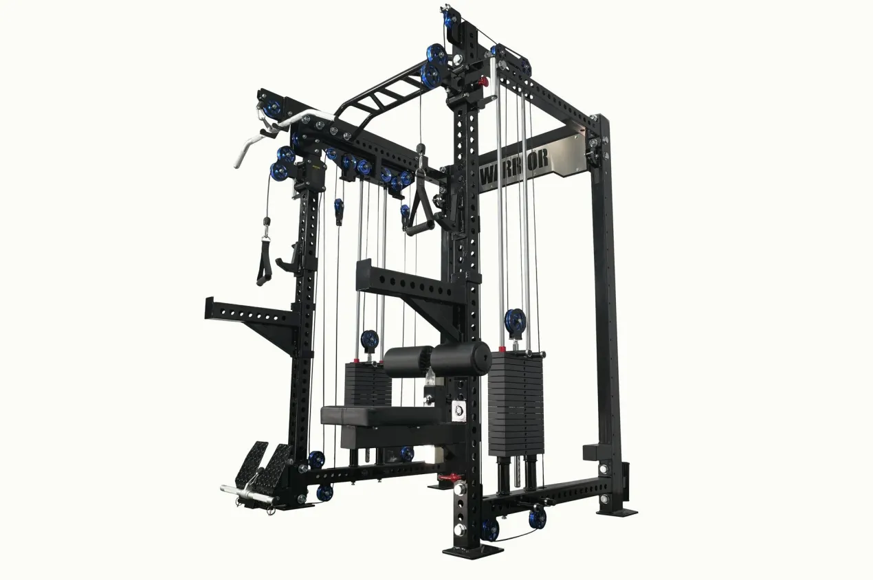 Warrior 3.5 Cable Crossover Pulley Power Rack Gym System w/ Lat Pulldown (Optional Counterbalance Smith) (🧨JULY 4th SALE)