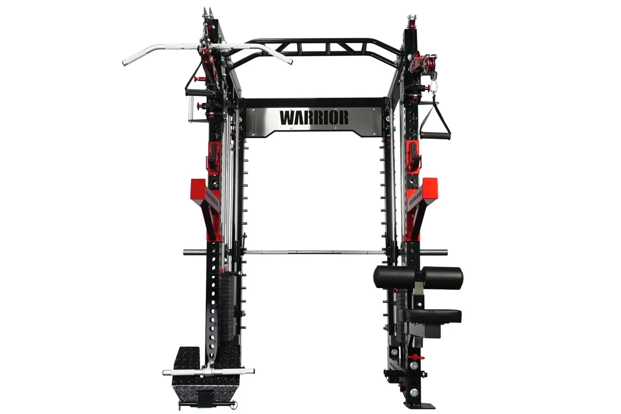 Warrior 3.5 Cable Crossover Pulley Power Rack Gym System w/ Lat Pulldown (Optional Counterbalance Smith) (🧨JULY 4th SALE)
