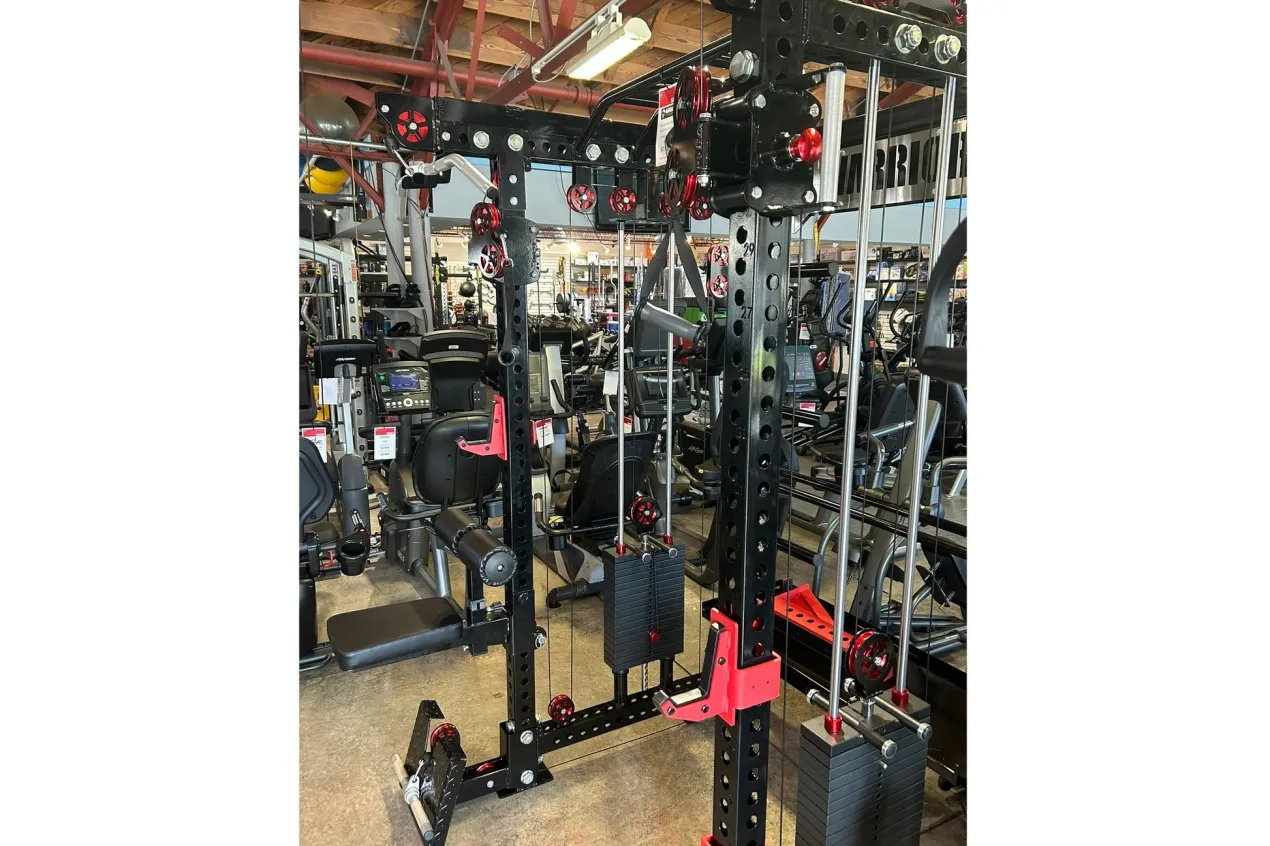 Warrior 3.0 Cable Crossover Pulley Power Rack Gym System w/ Lat Pulldown (🧨JULY 4th SALE)