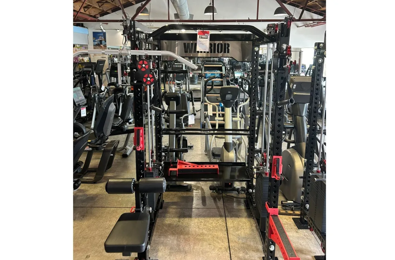 Warrior 3.0 Cable Crossover Pulley Power Rack Gym System w/ Lat Pulldown (🧨JULY 4th SALE)