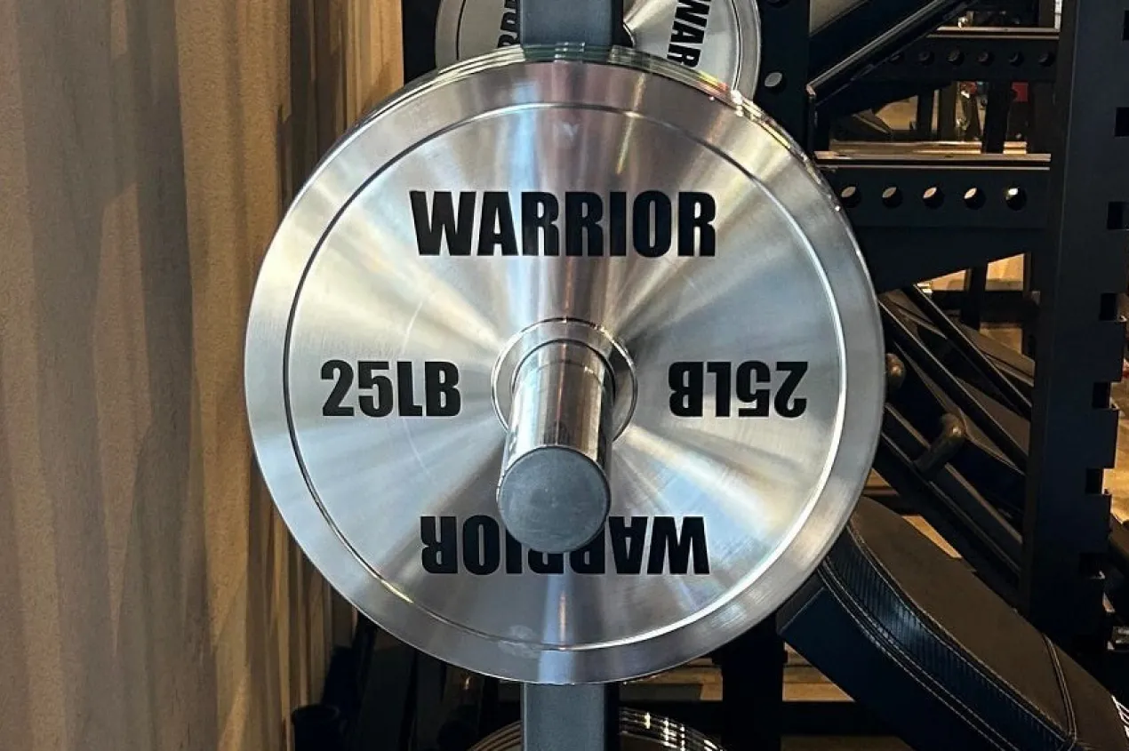 Warrior Chrome Olympic Weight Plates (230lb Set)