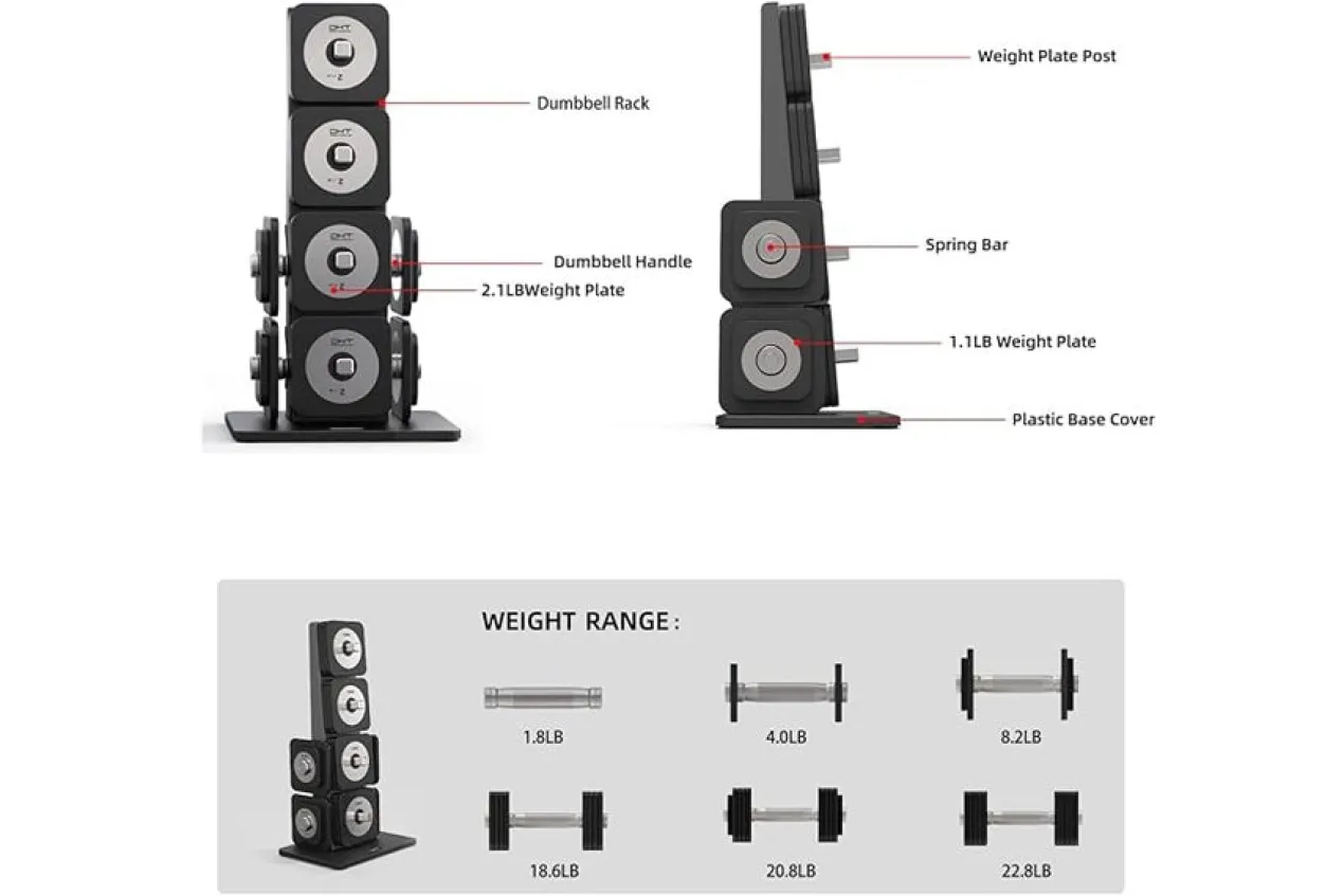 Warrior D22.5 Adjustable Dumbbells (SALE)