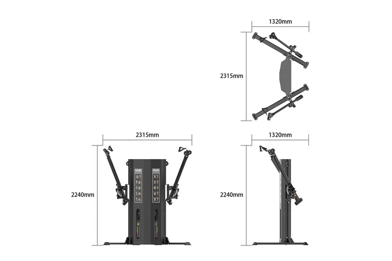 Warrior Elite Commercial Series Dual-Arm Functional Trainer (🧨JULY 4th SALE - Extra 5%)