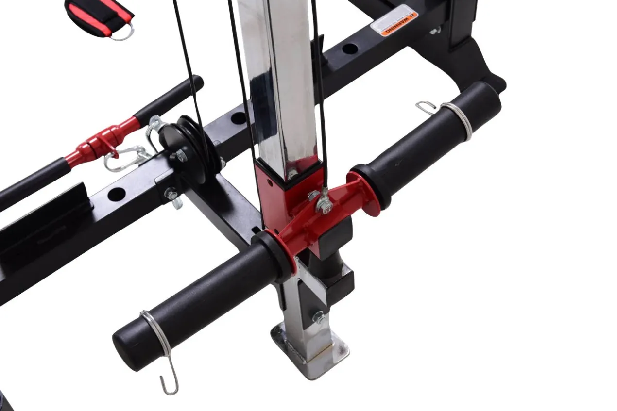 Warrior Freestanding Folding Cable Pulley Power Rack