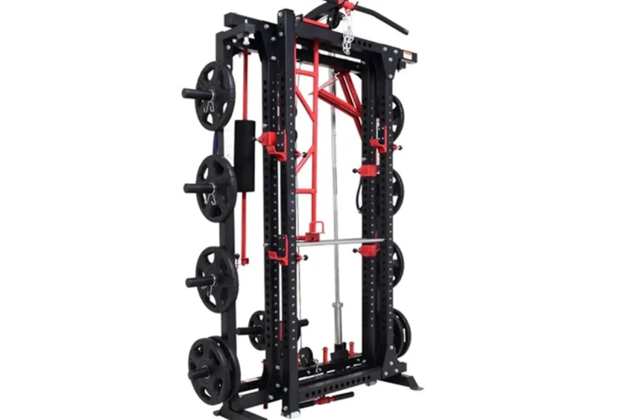 Warrior Freestanding Folding Cable Pulley Power Rack
