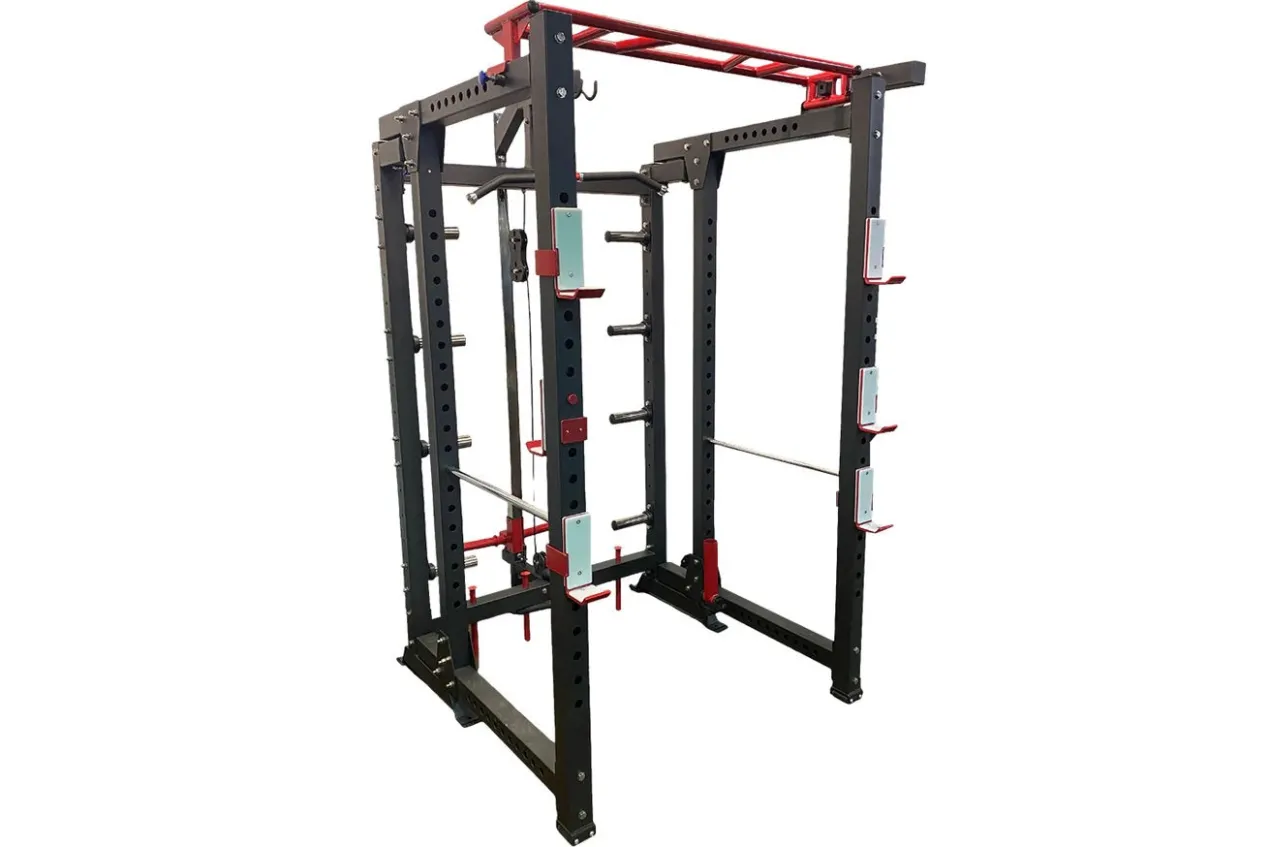 Warrior Freestanding Folding Cable Pulley Power Rack