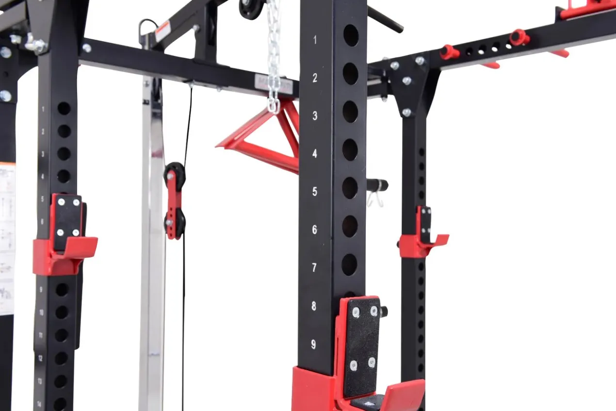 Warrior Freestanding Folding Cable Pulley Power Rack