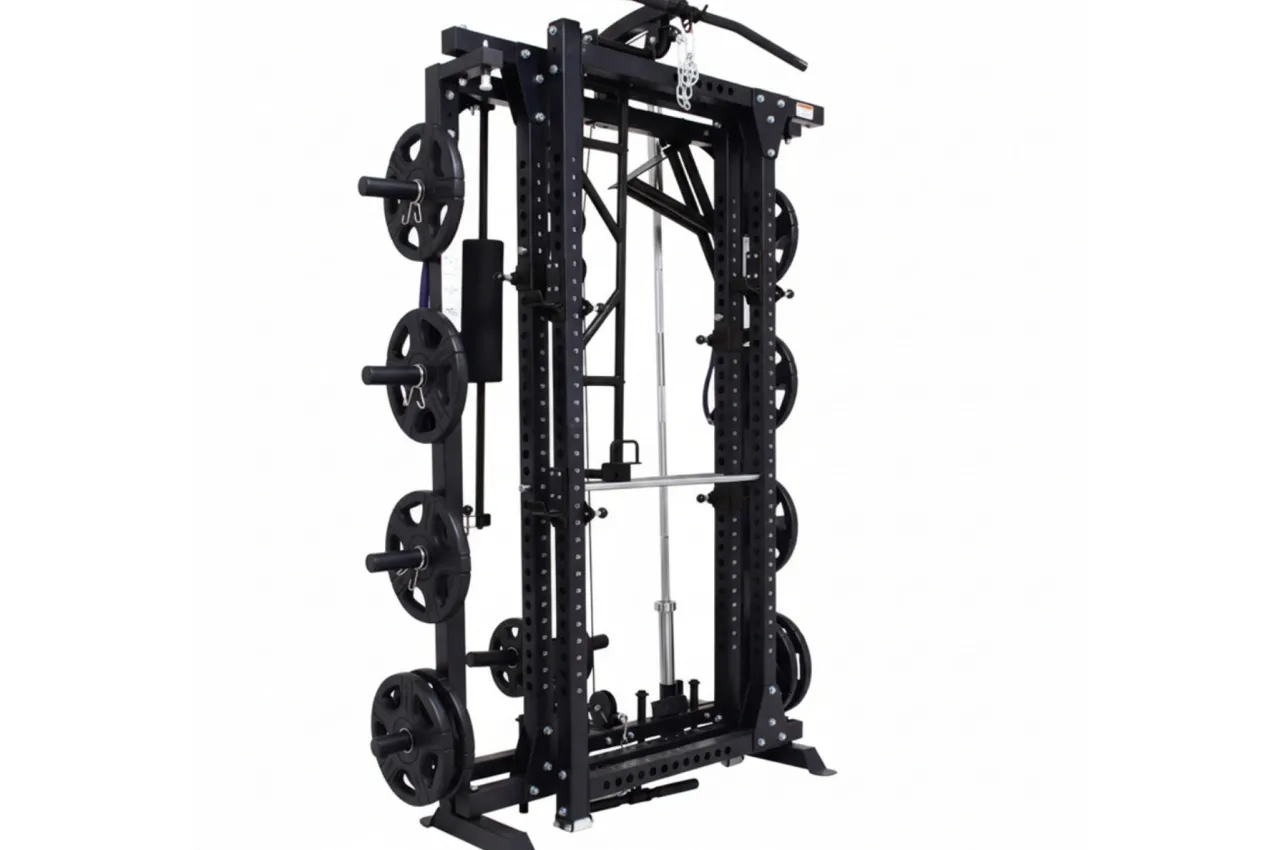 Warrior Freestanding Folding Cable Pulley Power Rack