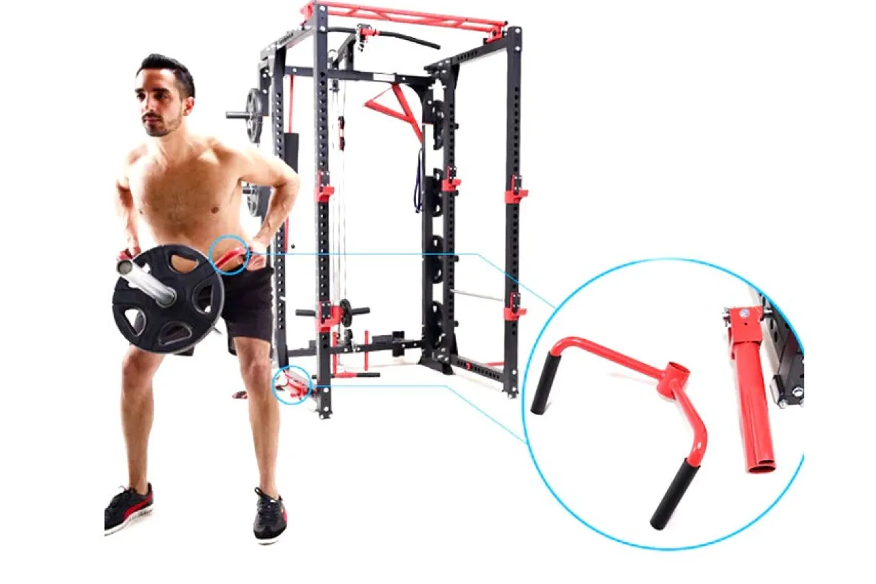 Warrior Freestanding Folding Cable Pulley Power Rack