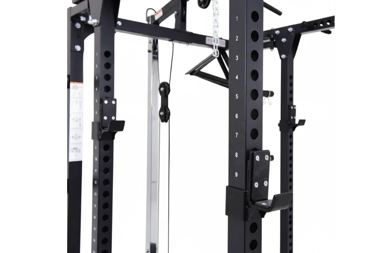 Warrior Freestanding Folding Cable Pulley Power Rack