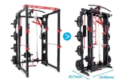 Warrior Freestanding Folding Cable Pulley Power Rack