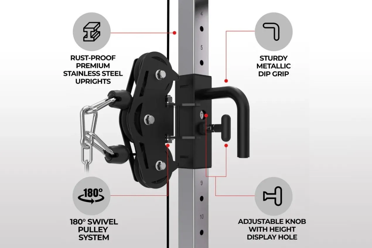Warrior FT900 Cable Pulley Functional Trainer Home Gym