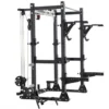 Warrior Gladiator 2.0 Pro Power Rack All-in-One Gym Cage with Lat Pull/Low Row