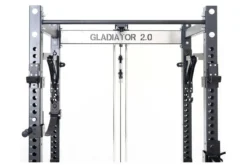 Warrior Gladiator 2.0 Pro Power Rack All-in-One Gym Cage with Lat Pull/Low Row