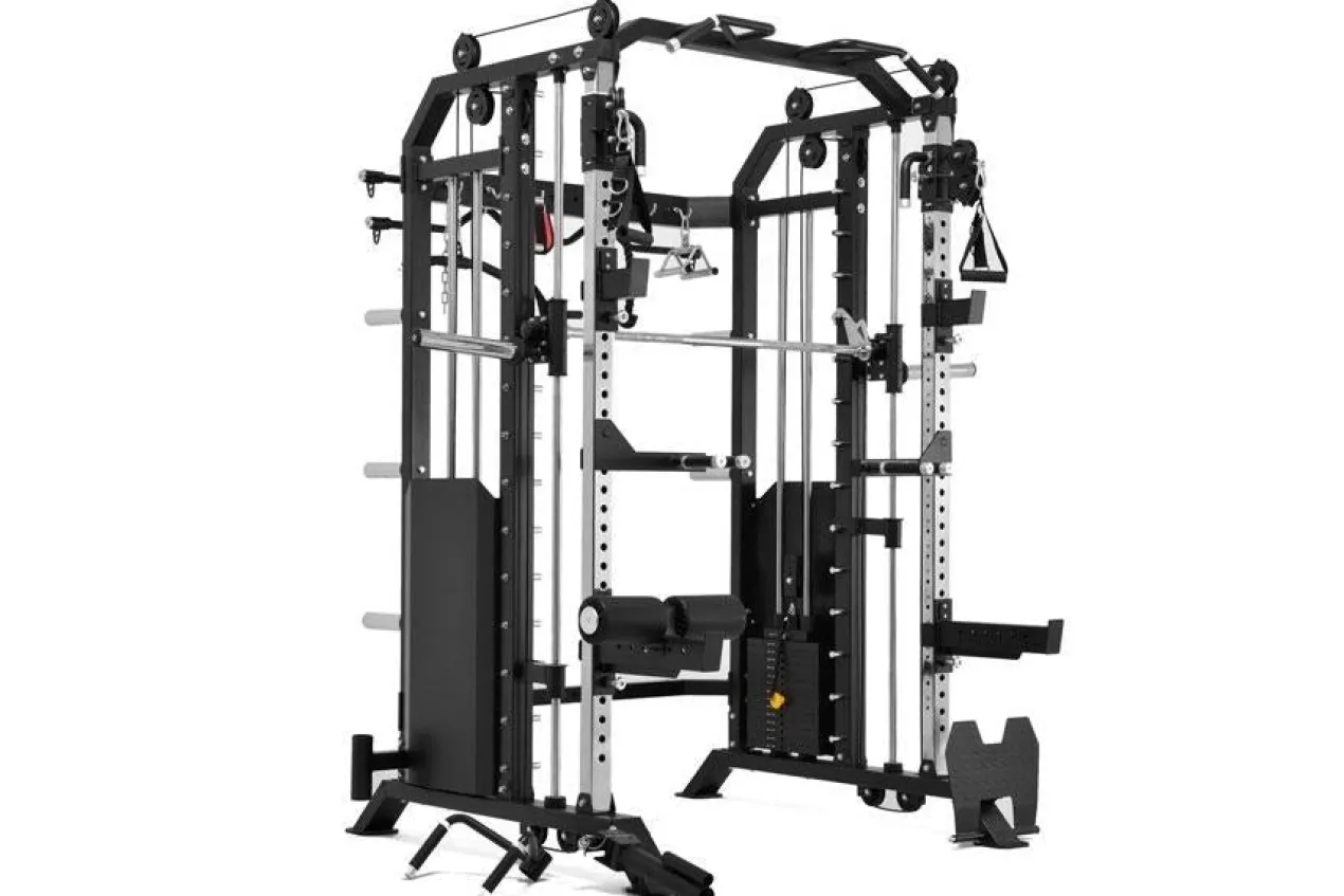 Warrior 801 Pro Power Rack Cage Functional Trainer Cable Pulley Home Gym w/ Smith Machine (🧨JULY 4th SALE)