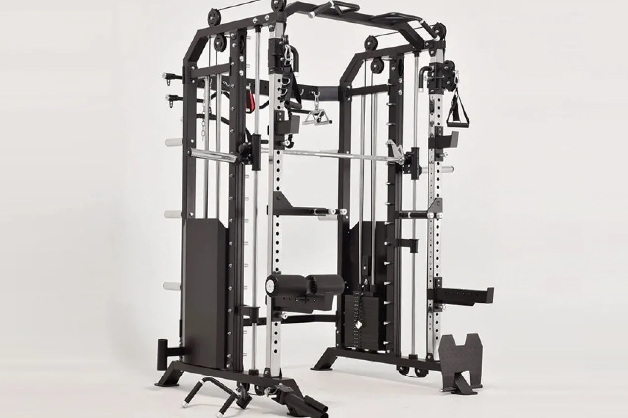 Warrior 801 Pro Power Rack Cage Functional Trainer Cable Pulley Home Gym w/ Smith Machine (🧨JULY 4th SALE)