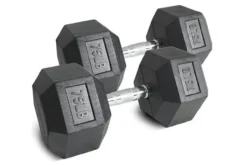 Warrior Rubber Hex Dumbbell Sets (5-50lbs & Up) (🧨JULY 4th SALE)