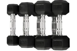 Warrior Rubber Hex Dumbbell Sets (5-50lbs & Up) (🧨JULY 4th SALE)