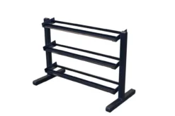 Warrior Rubber Hex Dumbbell Set 5-50lb w/ Rack (🧨JULY 4th SALE)