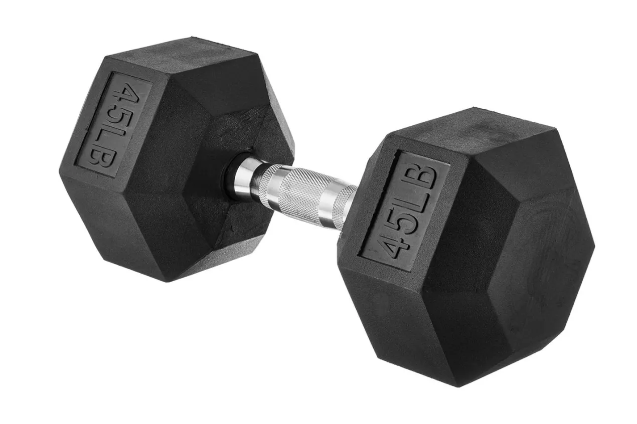 Warrior Rubber Hex Dumbbells (🧨JULY 4th SALE - $1.79/lb)