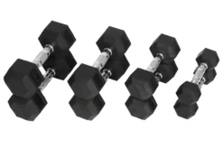 Warrior Rubber Hex Dumbbells (🧨JULY 4th SALE - $1.79/lb)