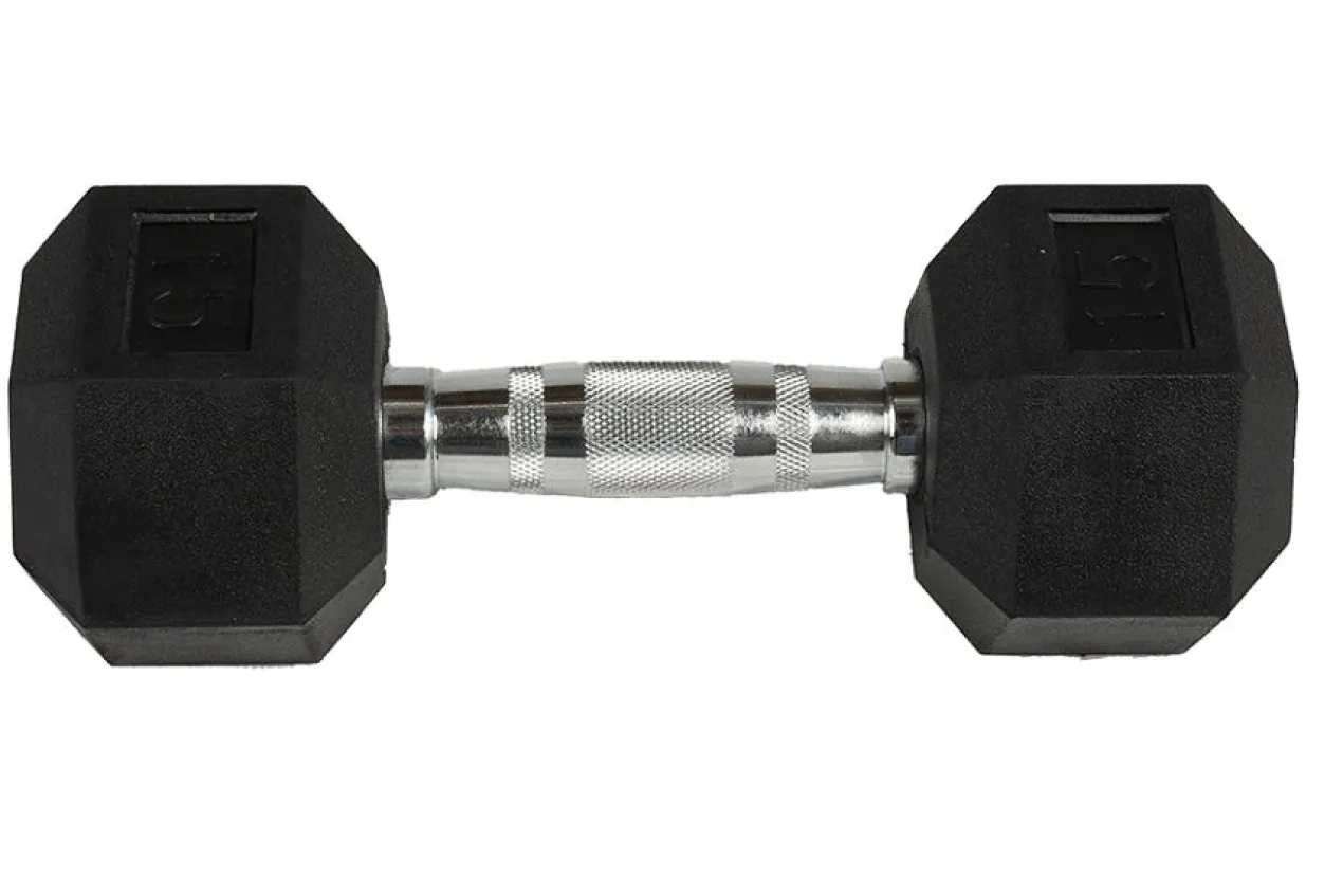 Warrior Rubber Hex Dumbbells (🧨JULY 4th SALE - $1.79/lb)