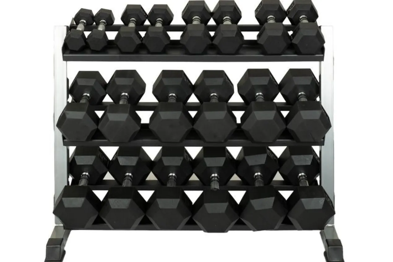 Warrior Rubber Hex Dumbbells (🧨JULY 4th SALE - $1.79/lb)