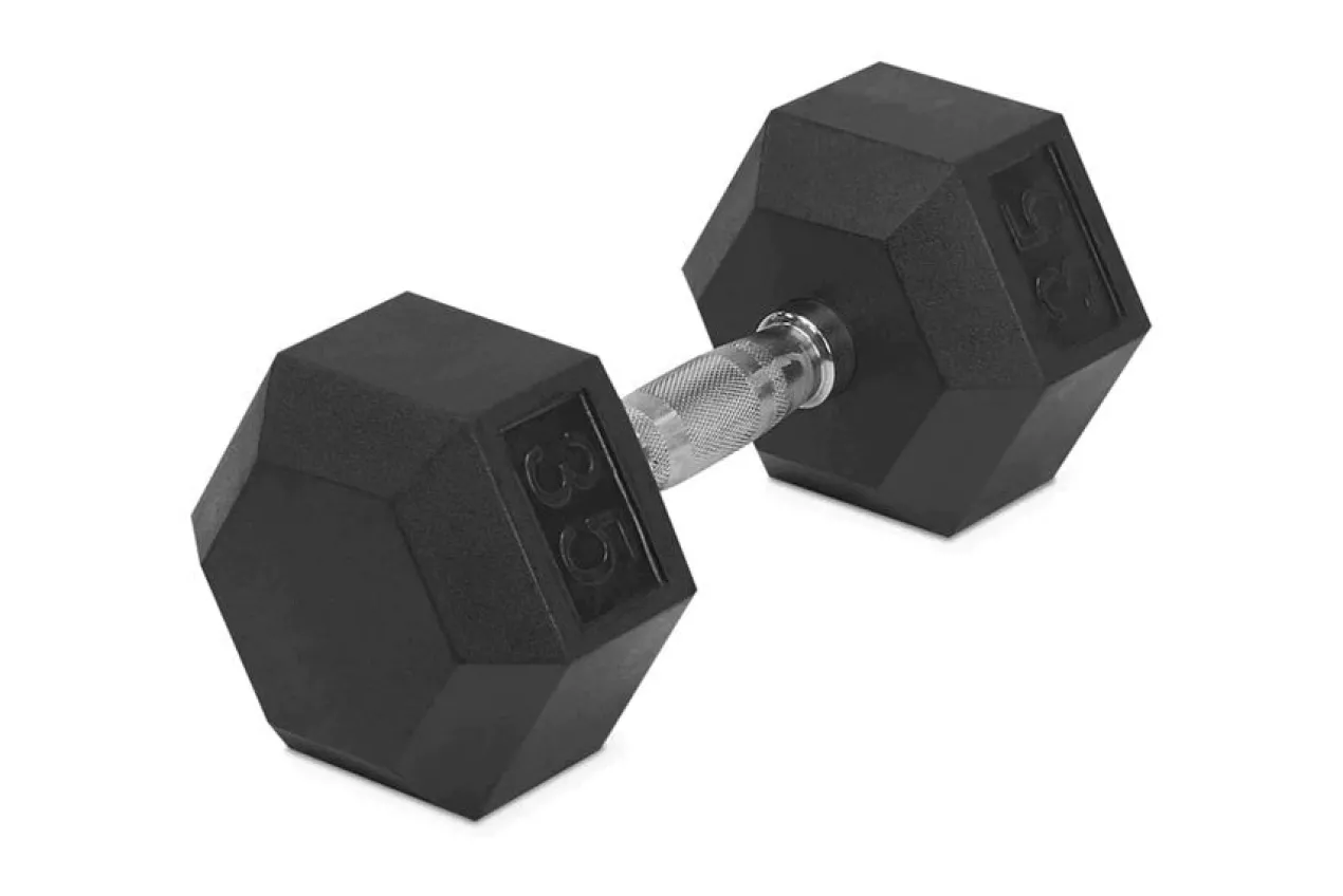 Warrior Rubber Hex Dumbbells (🧨JULY 4th SALE - $1.79/lb)