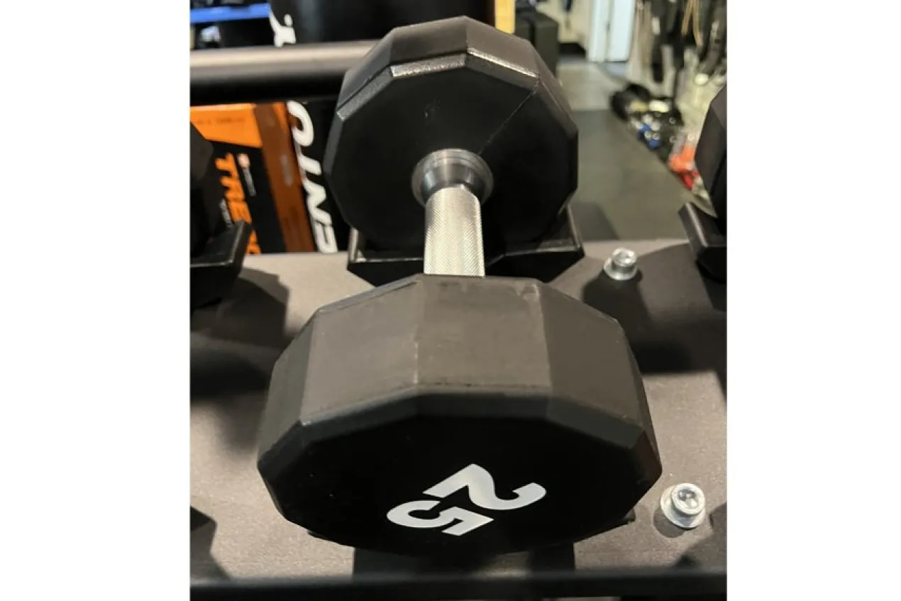 Warrior 12-Sided Urethane Dumbbell Set (5-50lb)