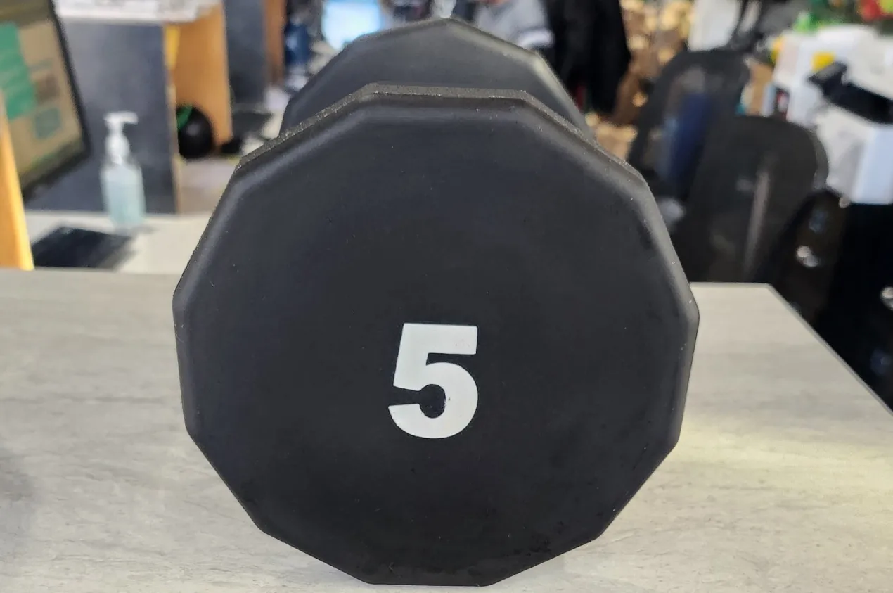Warrior 12-Sided Urethane Dumbbell Set (5-50lb)