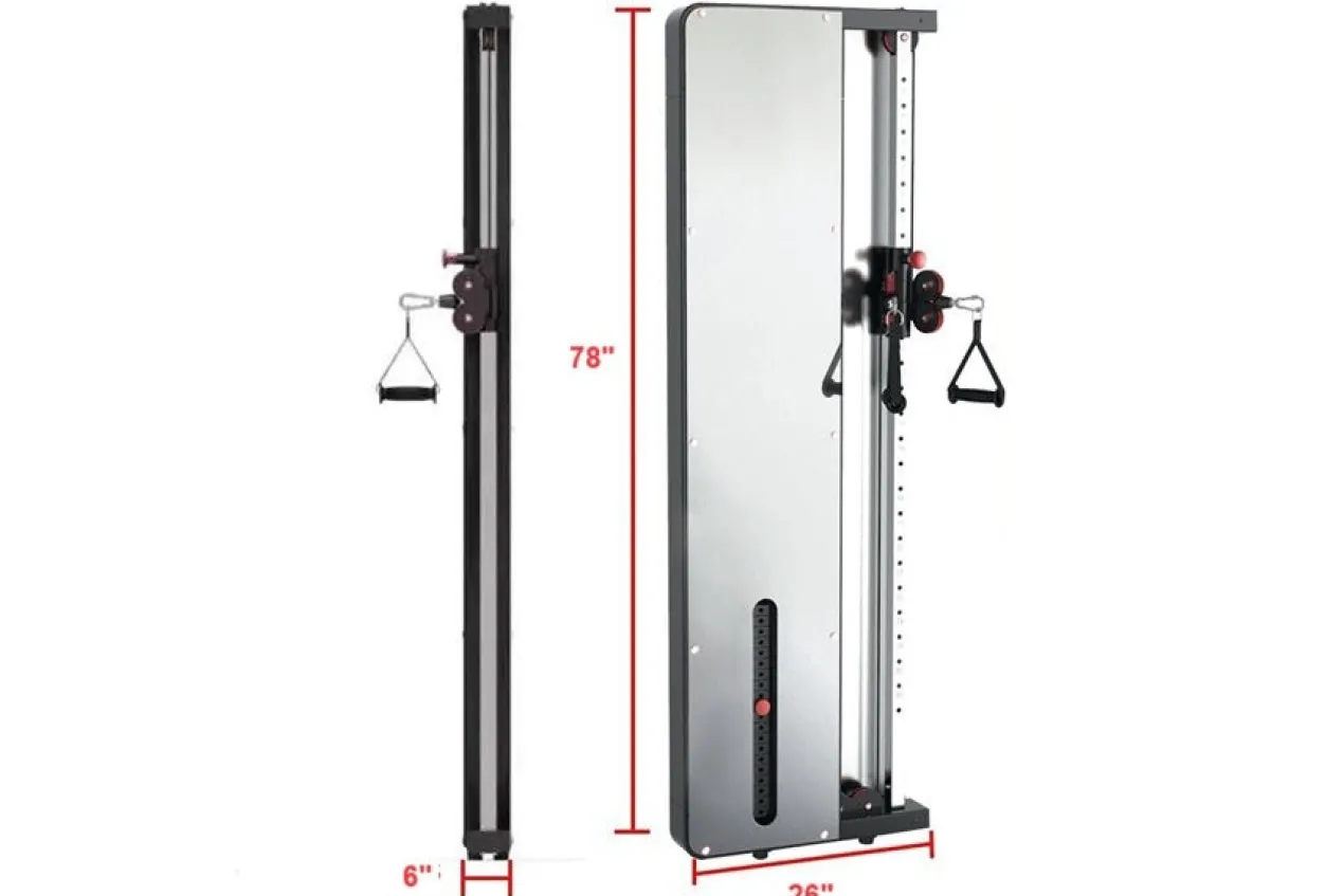 Warrior Wall Mounted Cable Pulley Home Gym System (Single Stack)