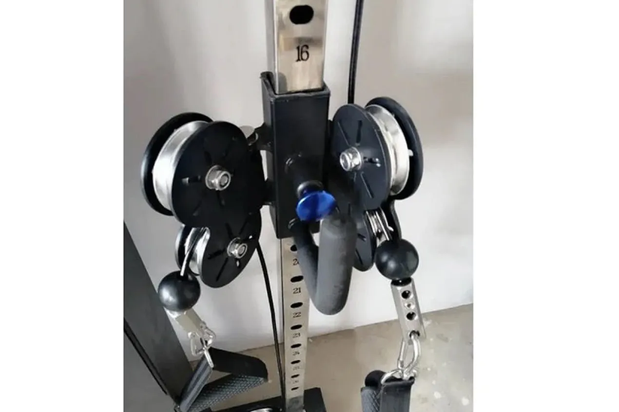 Warrior Wall Mounted Cable Pulley Home Gym System (Two Stack)