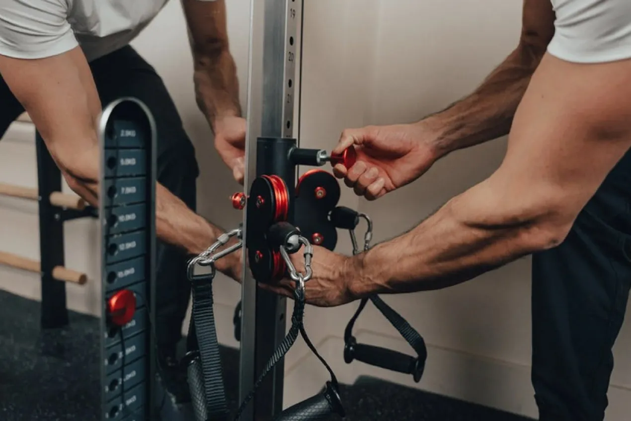 Warrior Wall Mounted Cable Pulley Home Gym System (Two Stack)